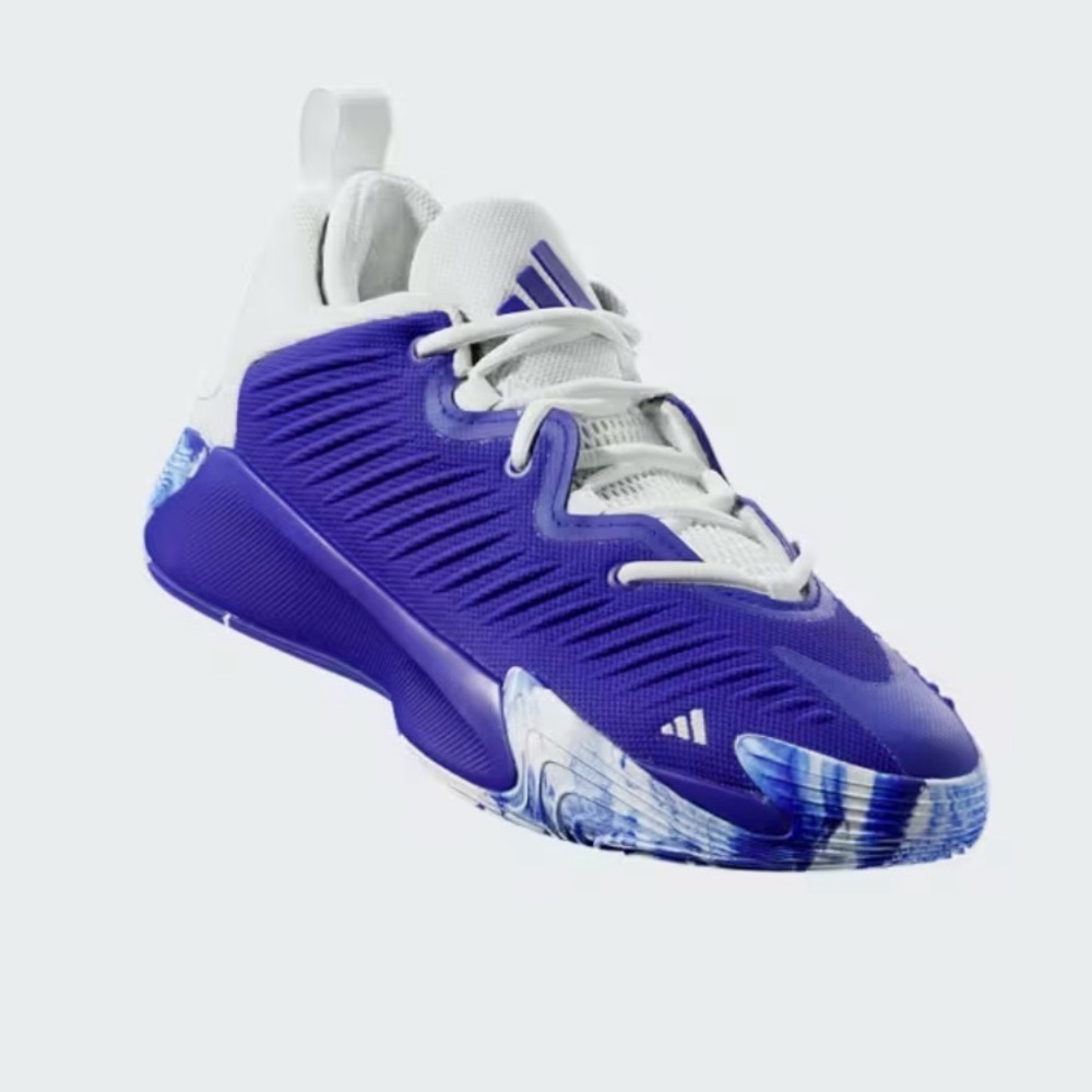 🏀NWT Adidas Initiation Basketball Sneakers in Lucid Blue & Cloud White Size 9/10
